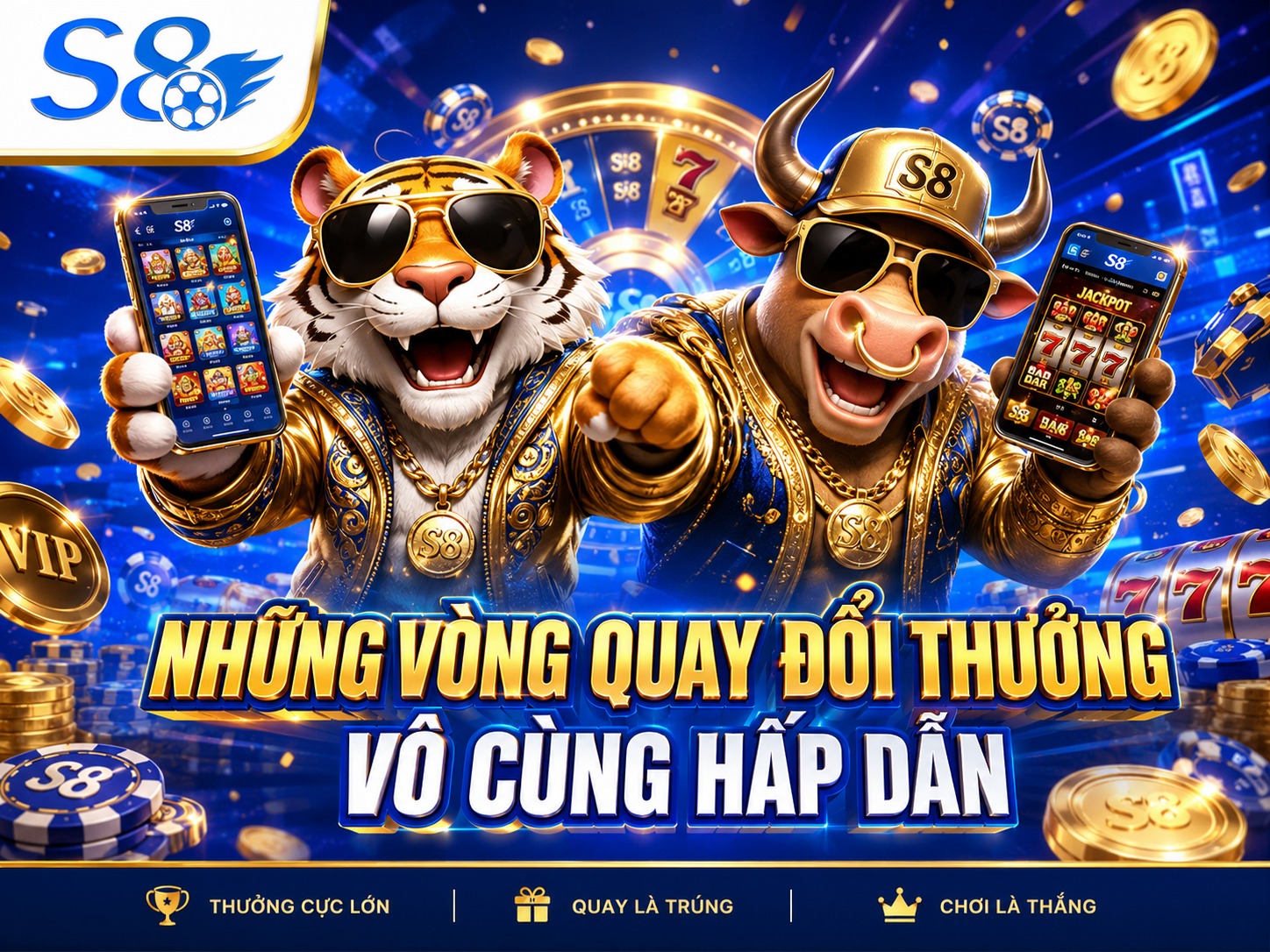 Những vòng quay đổi thưởng siêu hấp dẫn tại S8